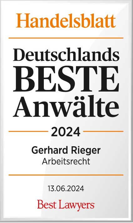 Beste Anwälte Handelsblatt - Gerhard Rieger